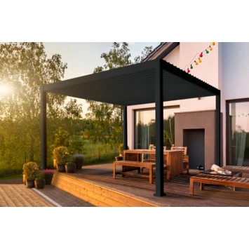 Pergola Deluxe Zwart 3,6x4m - Afbeelding 4