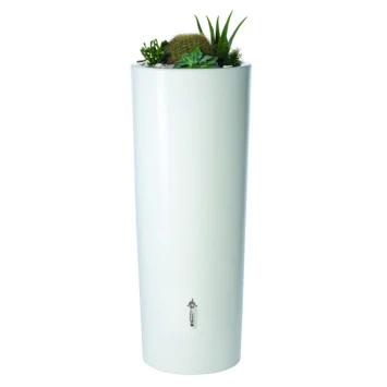 Garantia Regenton Met Plantenbak Wit 350 Liter