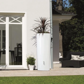 Garantia Regenton Met Plantenbak Wit 350 Liter - Afbeelding 3