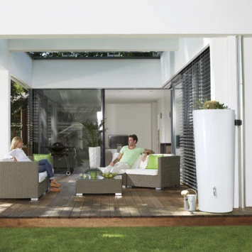 Garantia Regenton Met Plantenbak Wit 350 Liter - Afbeelding 4