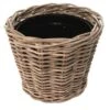 Mand Drypot Naturel Rotan Ø40x30 Cm