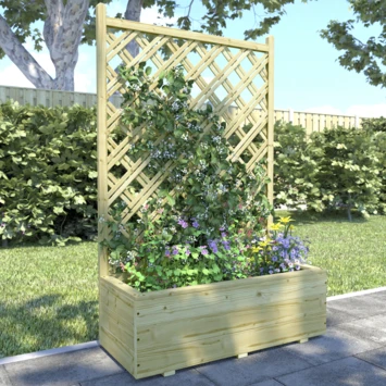 Bloembak Met Dubbele Trellis 90x40 Cm - Afbeelding 3