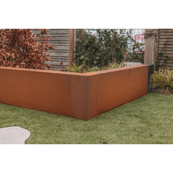 Overzetprofiel Hoek Corten Staal Voor Stapelblokken 20x30x15 Cm - Afbeelding 3