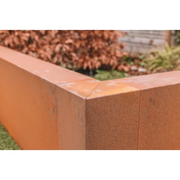 Overzetprofiel Hoek Corten Staal Voor Stapelblokken 17x30x12 Cm - Afbeelding 2