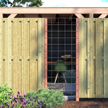 Gaas Volgpakket Tuinhek Hardhout 180x75cm - Afbeelding 3