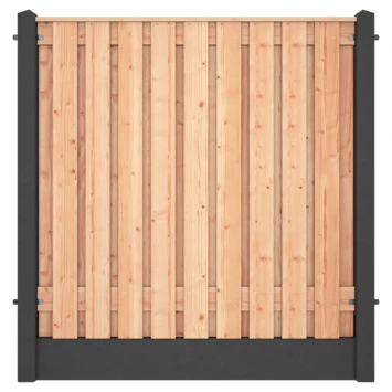 Houtbetonschutting Antraciet Douglas Per Meter - Afbeelding 3