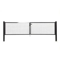 Dubbele Poort Napoli Ral 9005 Zwart 100x400 Cm