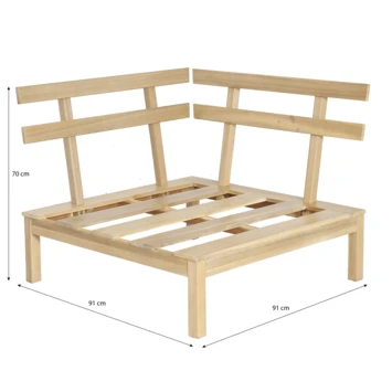 Palletbank Hoekdeel - Afbeelding 6