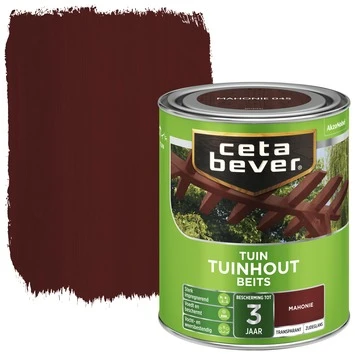 CetaBever Tuinhoutbeits Transparant Mahonie Zijdeglans 750 Ml - Afbeelding 2