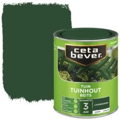 CetaBever Tuinhoutbeits Dekkend Laurier Groen Zijdeglans 750 Ml