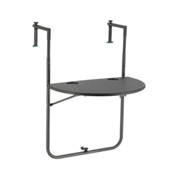 Balkontafel Halfrond Antraciet